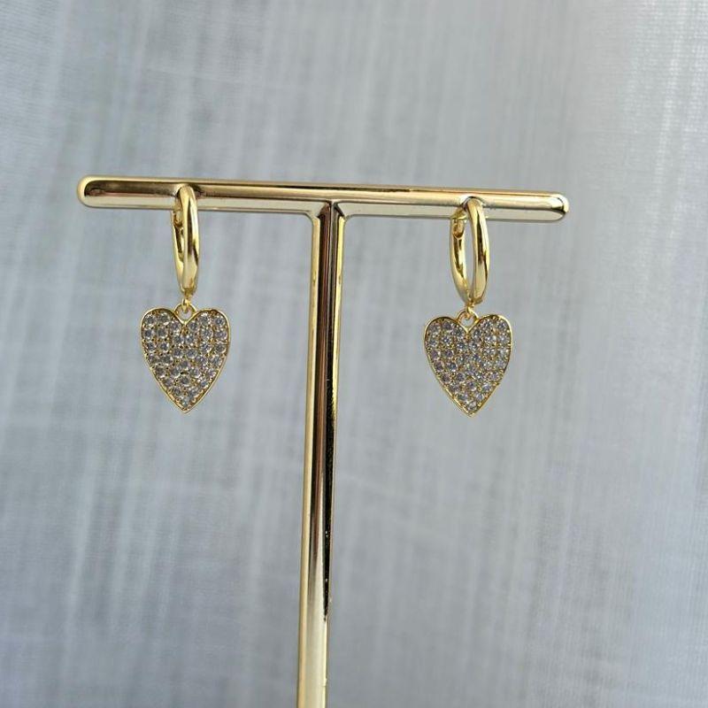 Brinco Argola Coração