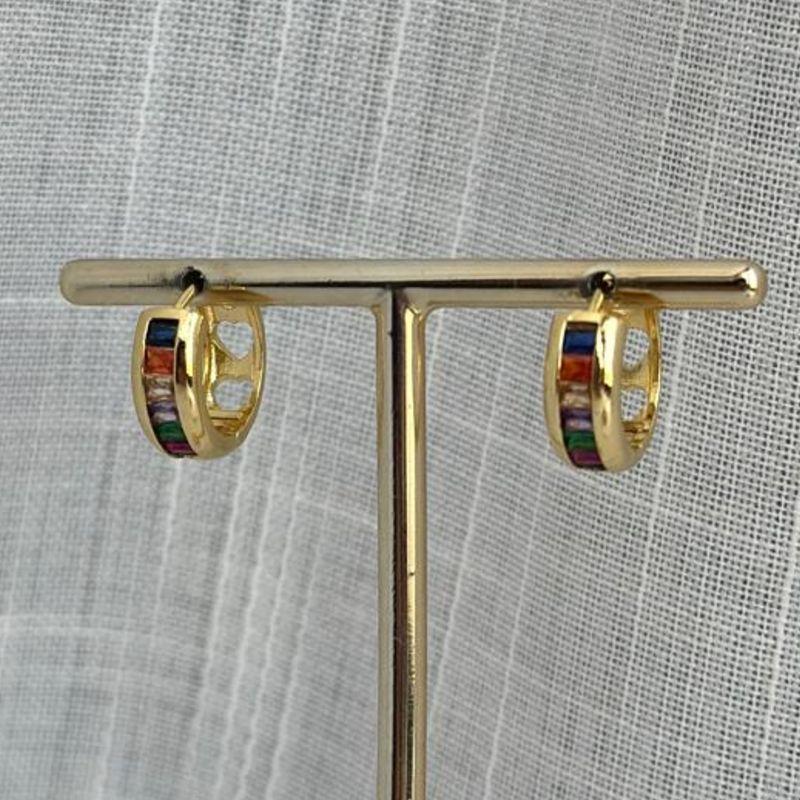 Brinco Argola Cristal ou Colorida P