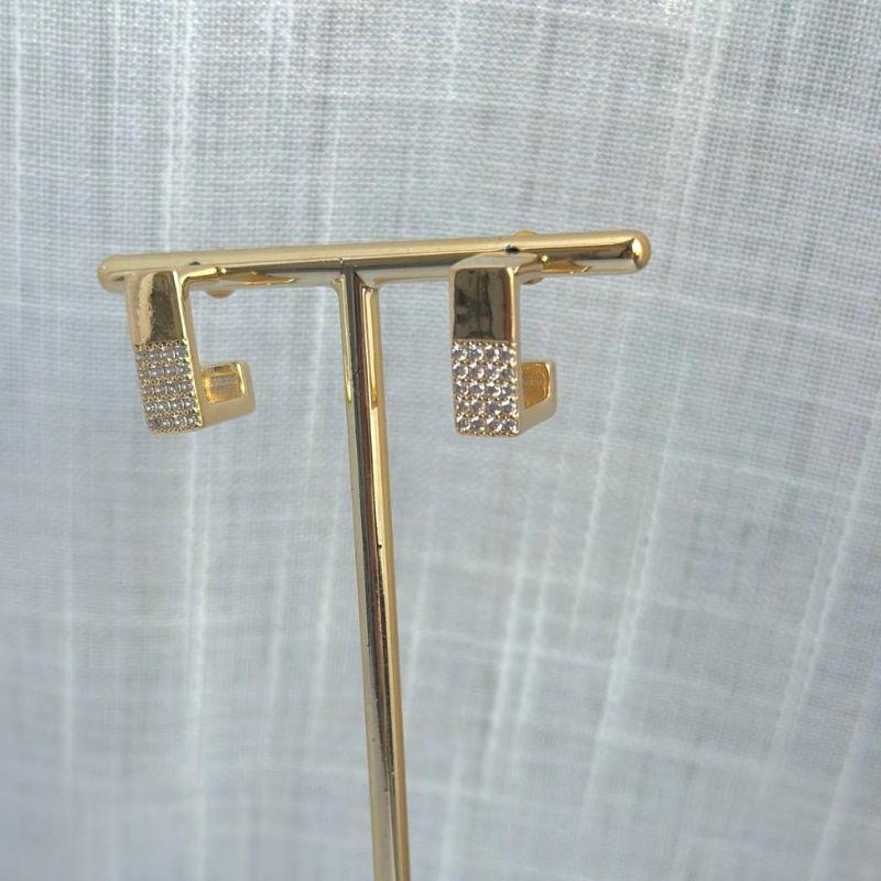 Brinco Argola Quadrada