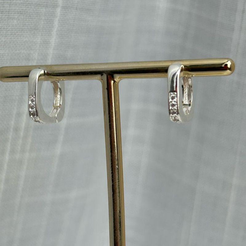 Brinco Argola Quadrada