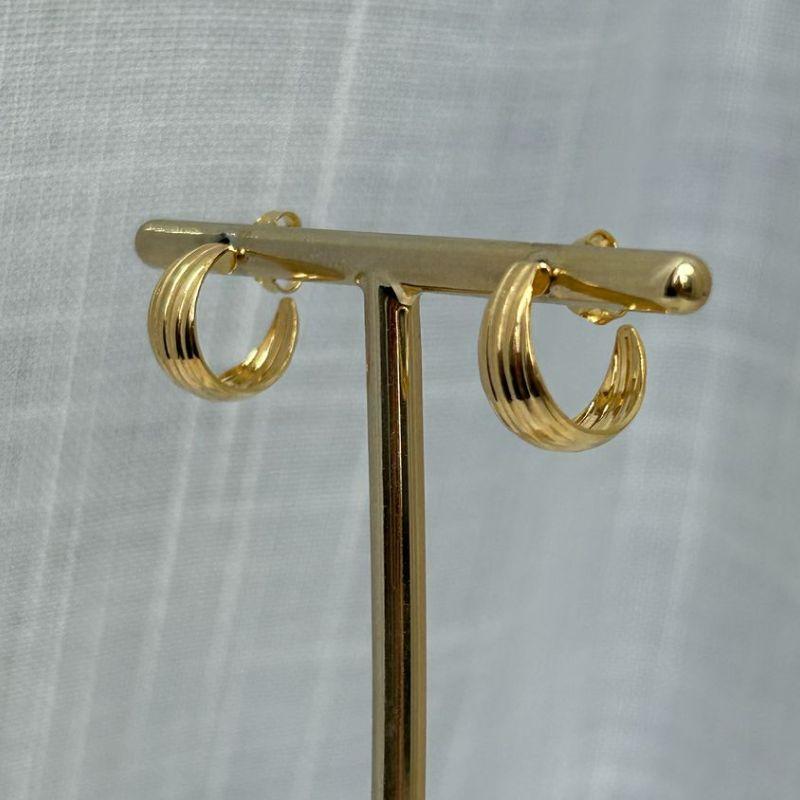 Brinco Argola Texturizada PP