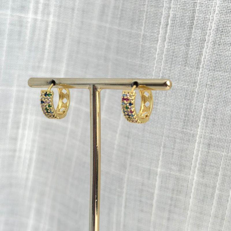 Brinco de Argola Colorida