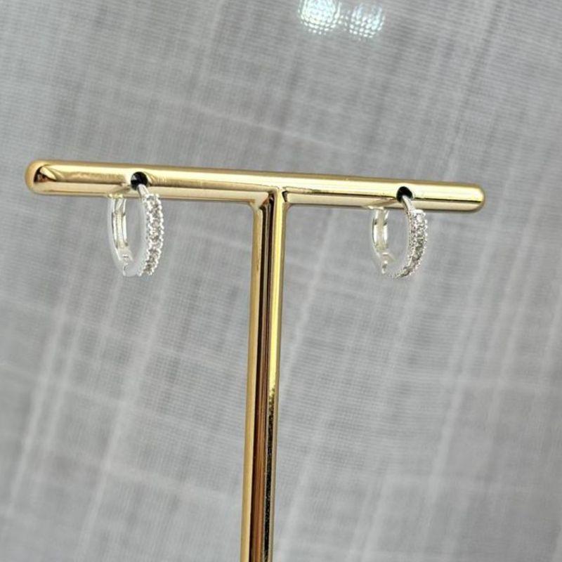 Brinco de Argola Microcravejado