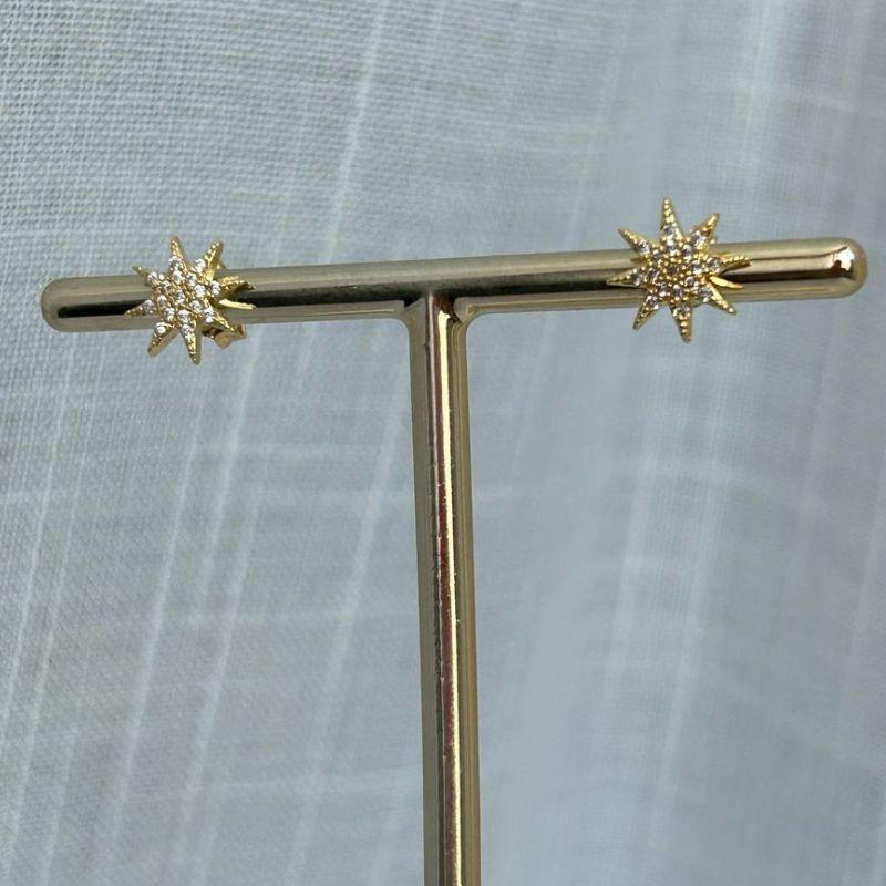 Brinco Estrela Microcravejado P