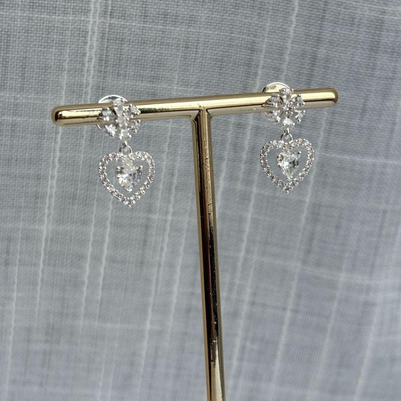 Brinco Flor Coração