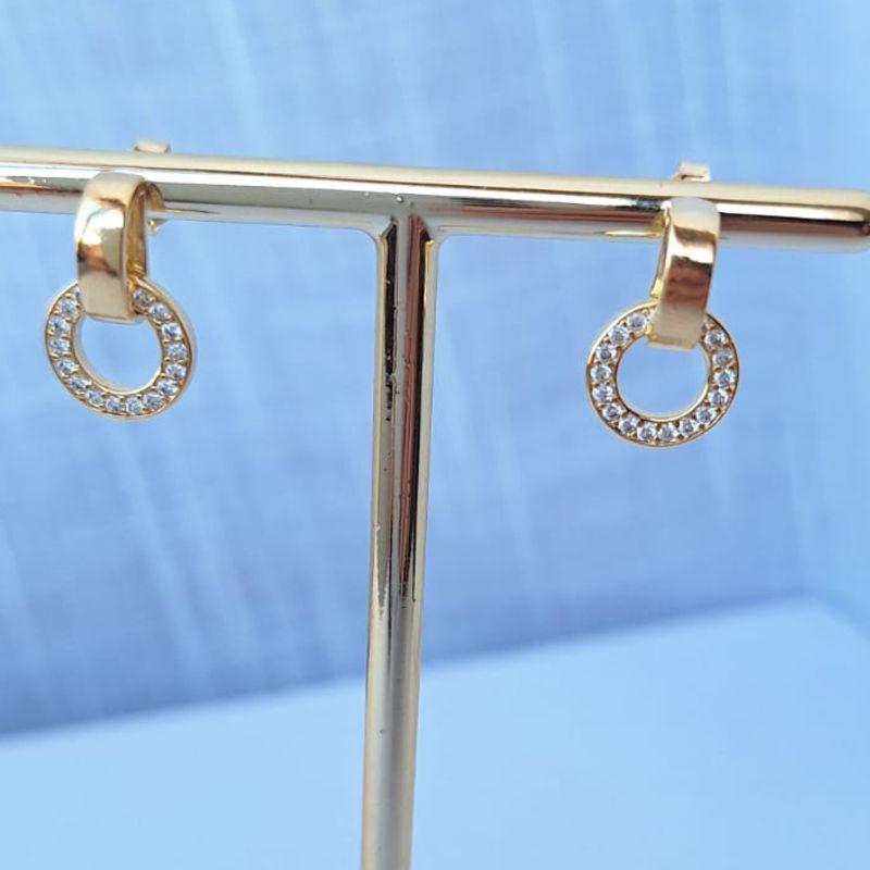 Brinco Pingente Redondo