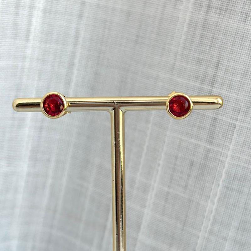 Brinco Ponto de Luz Rubi