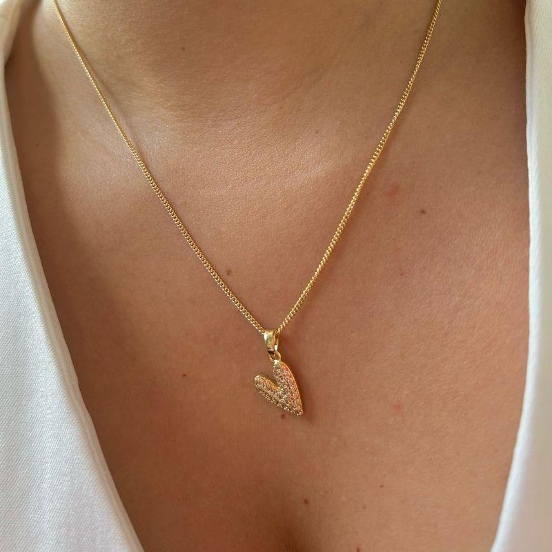 Colar Coração Longo