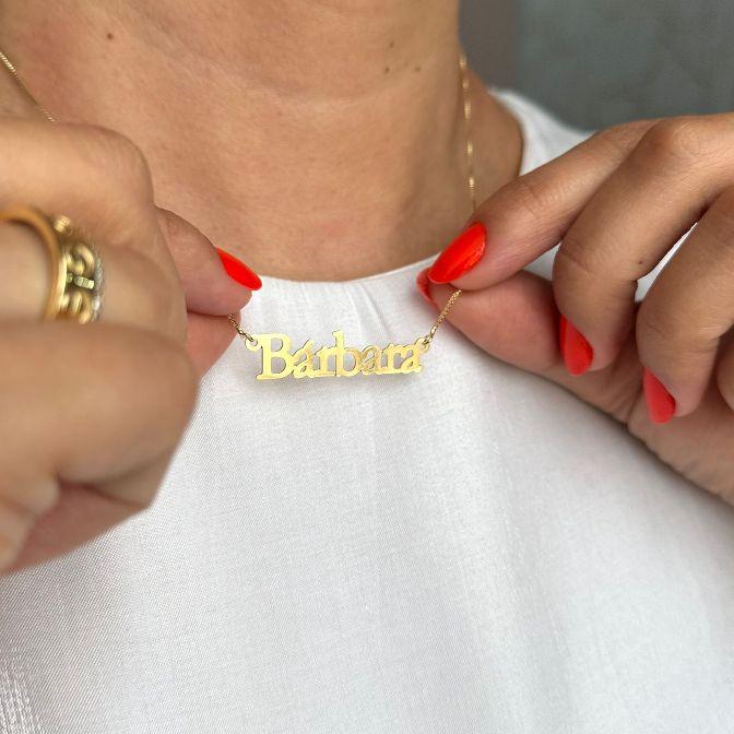 Colar Nome Barbara