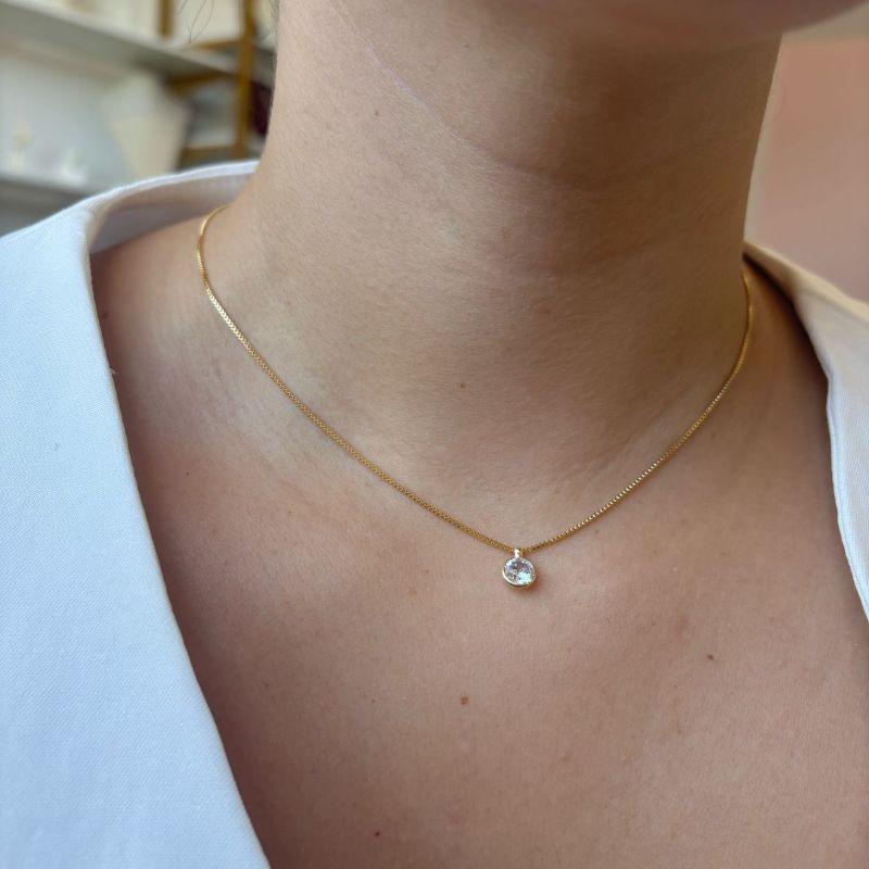 Colar Ponto de Luz 40 cm + 10 cm extensor