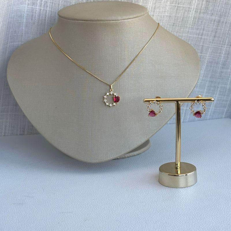 Conjunto Coração Rubi