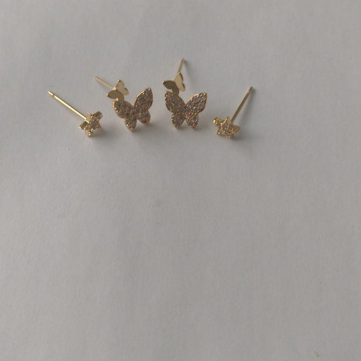 Conjunto de Brinco Borboleta