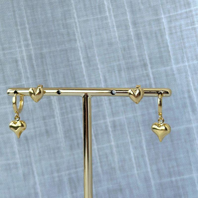 Conjunto de Brinco Coração