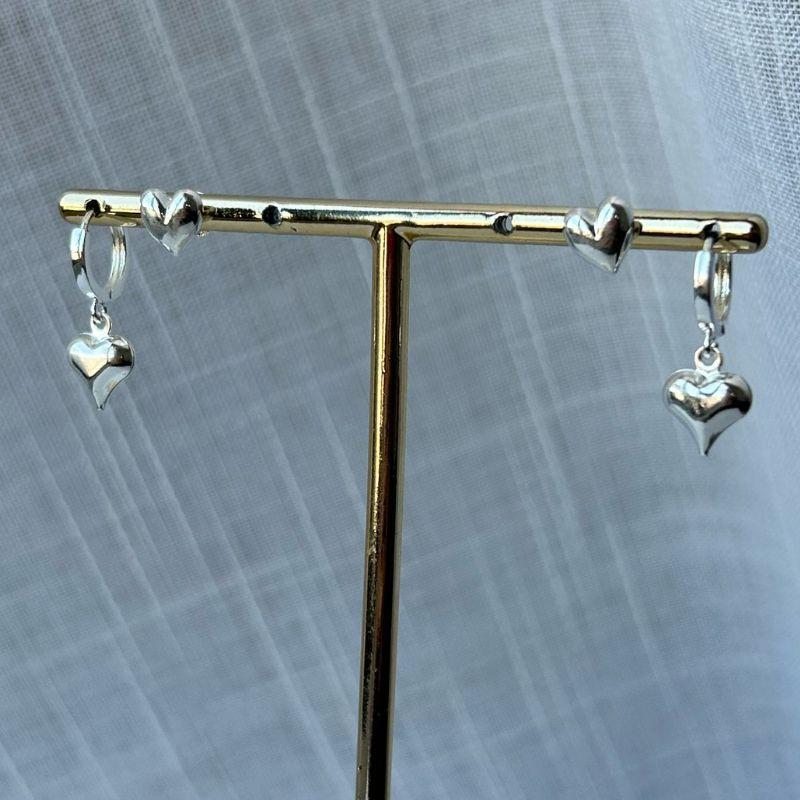 Conjunto de Brinco Coração