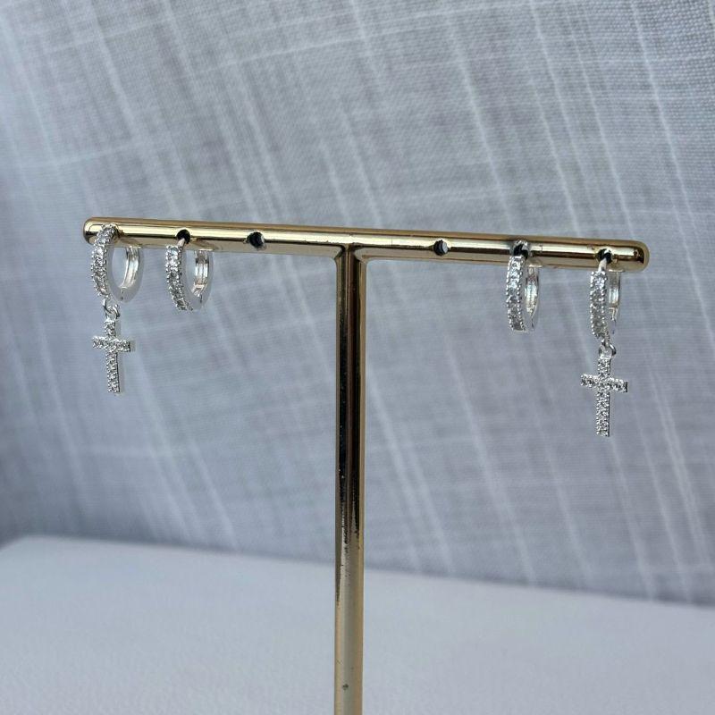 Conjunto de Brinco Cruz