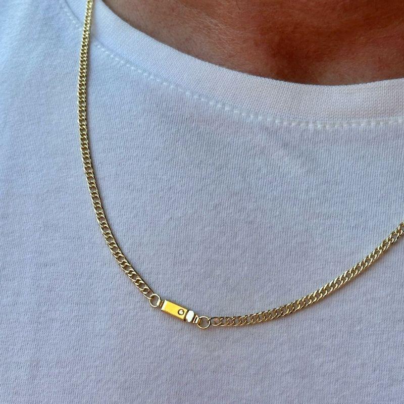 Colar Masculino Grume Dupla 60cm