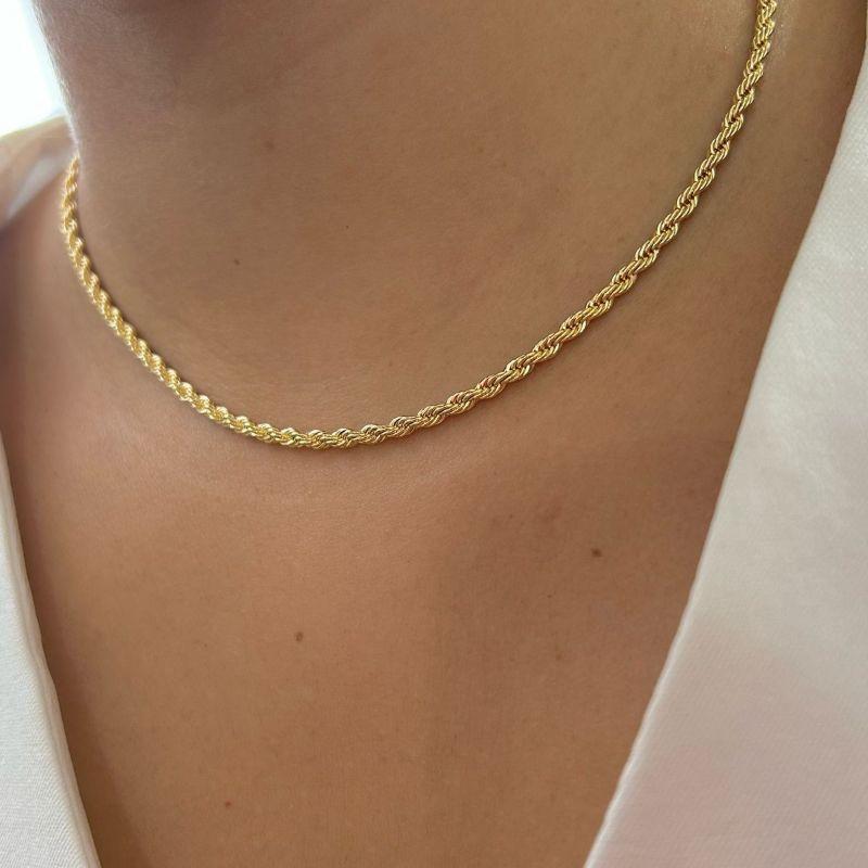 Colar Cordão Baiano 31 cm+ 10 extensor