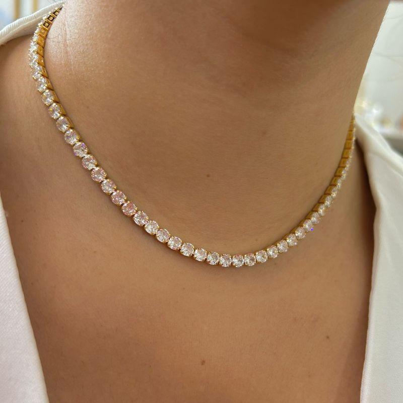 Colar Riviera Cristal 4 mm