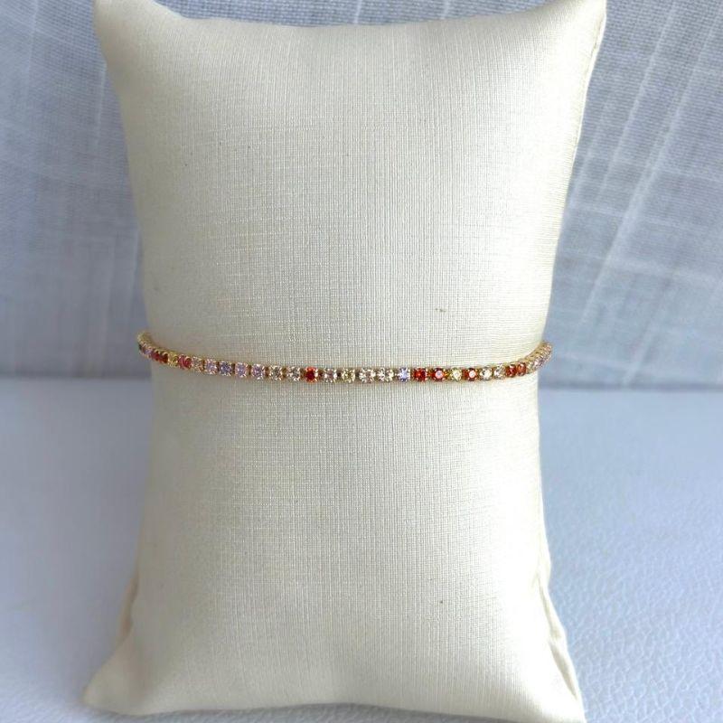 Pulseira Riviera Colorida 2mm