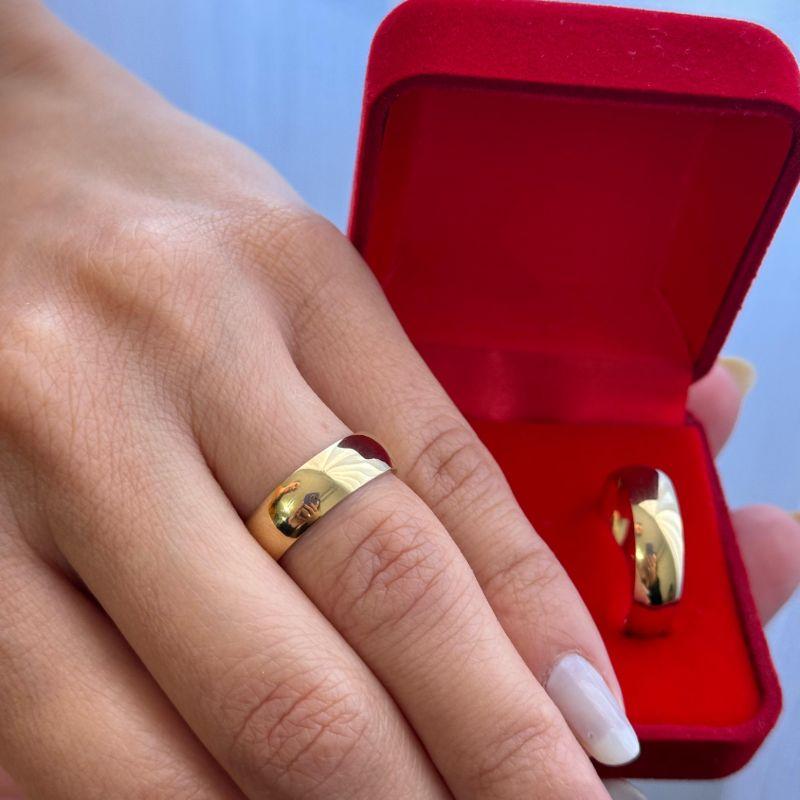 Aliança Abaulada 6mm