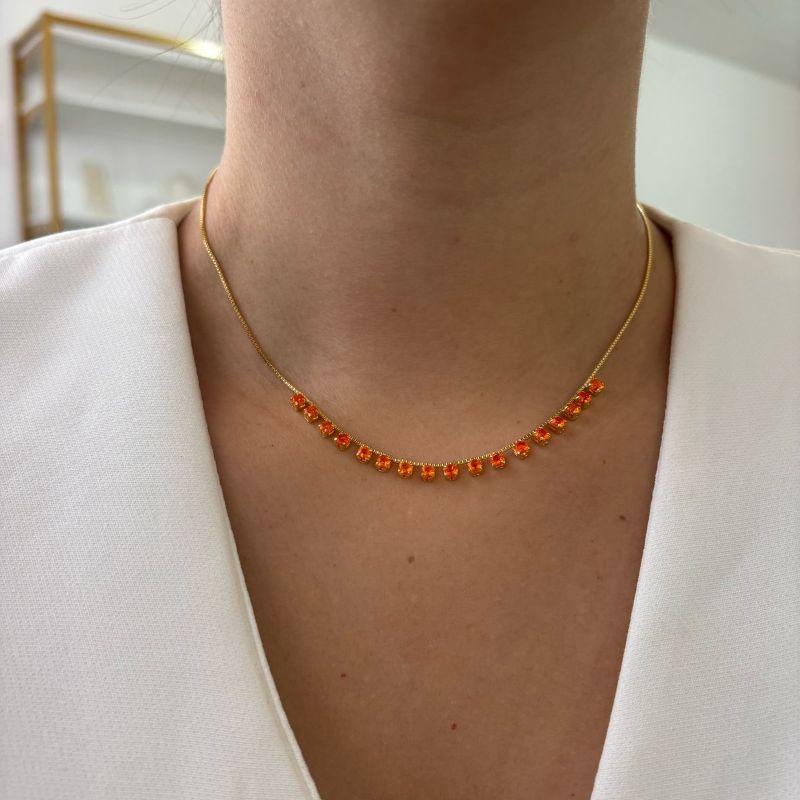 Colar 17 Pontos Laranja