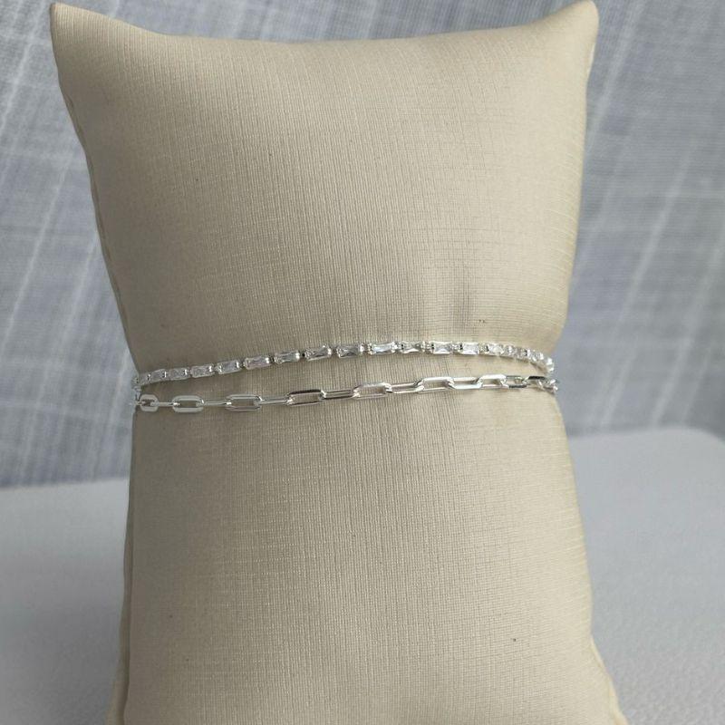 Pulseira Dupla com Zircônoa