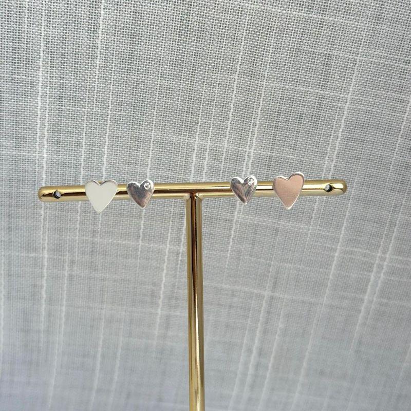 Conjunto de Brinco Corações