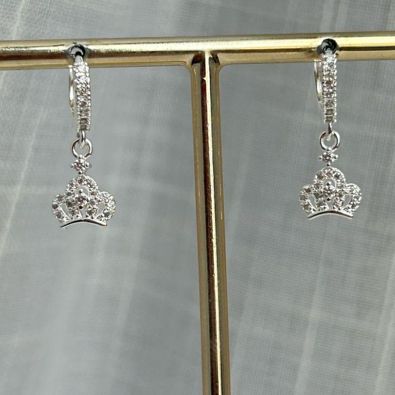 Brinco Argolinha Coroa