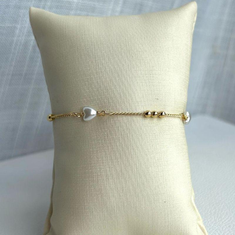 Pulseira Pérola e Bolinha