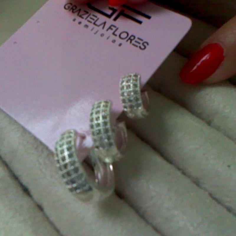 Trio de Argolinha Pavê