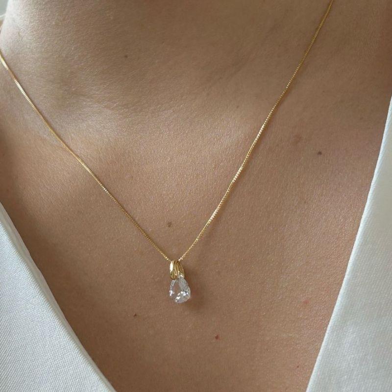 Colar Coração/ Gota