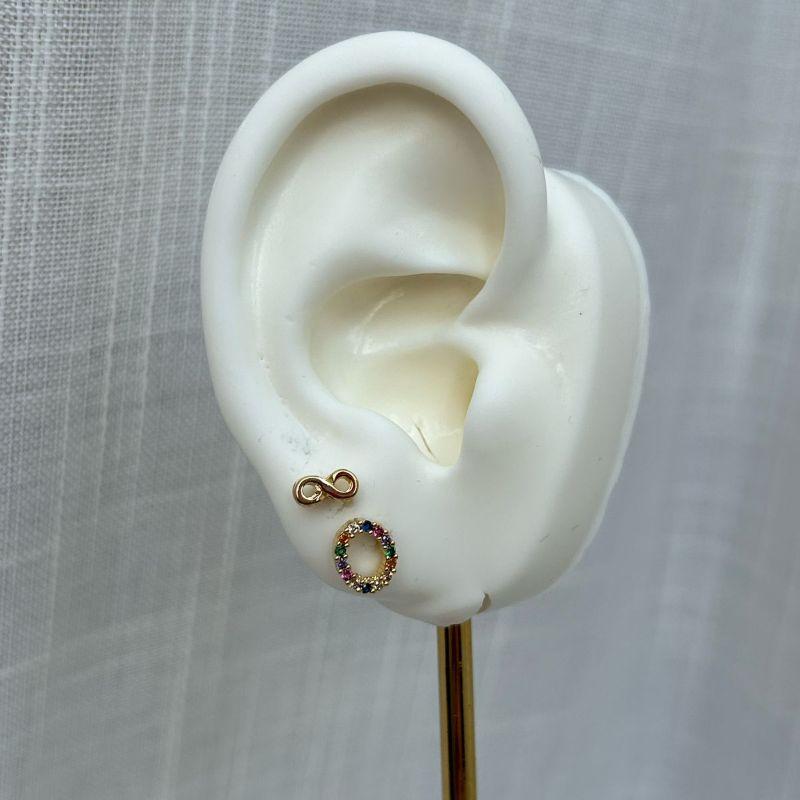 Conjunto de Brinco Colorido