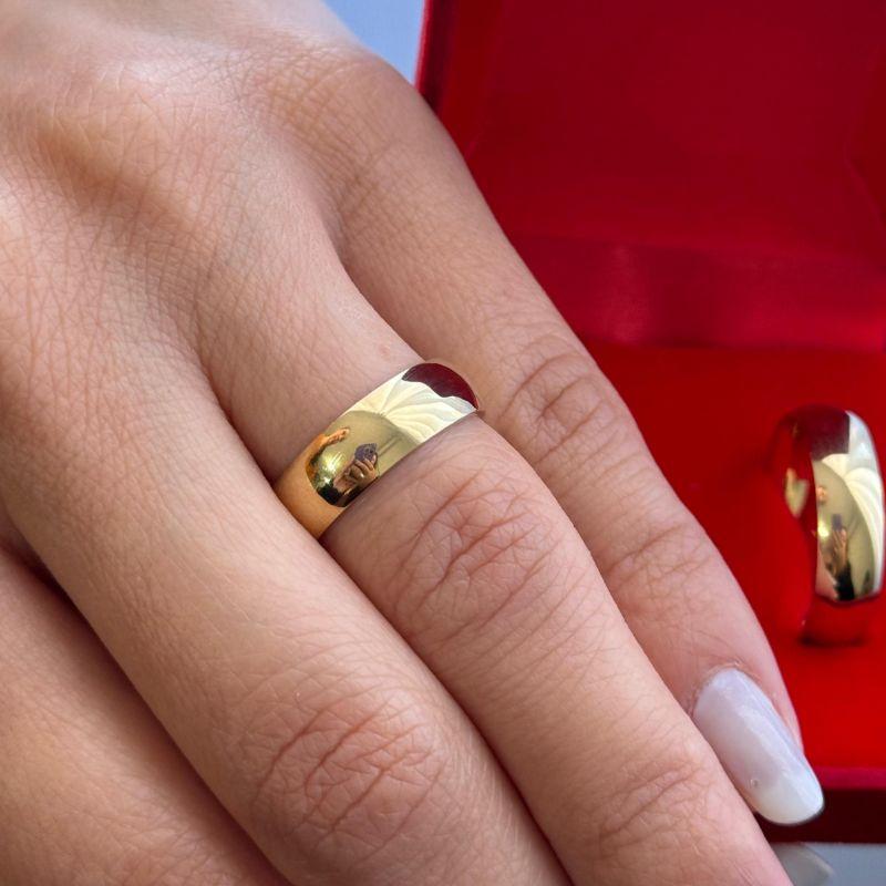 Aliança Abaulada 6mm