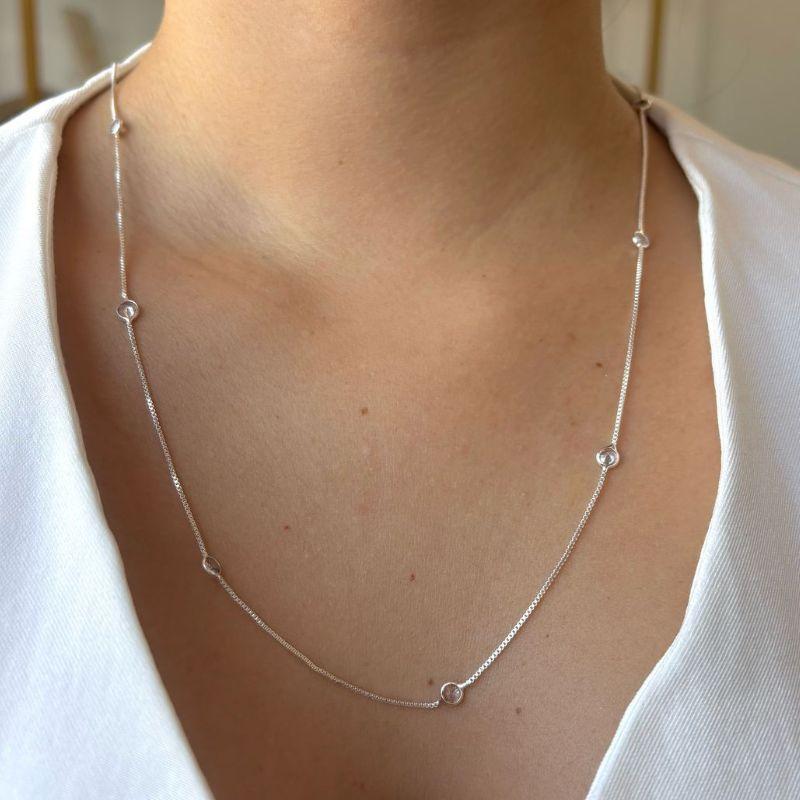 Colar longo Tiffani 60cm