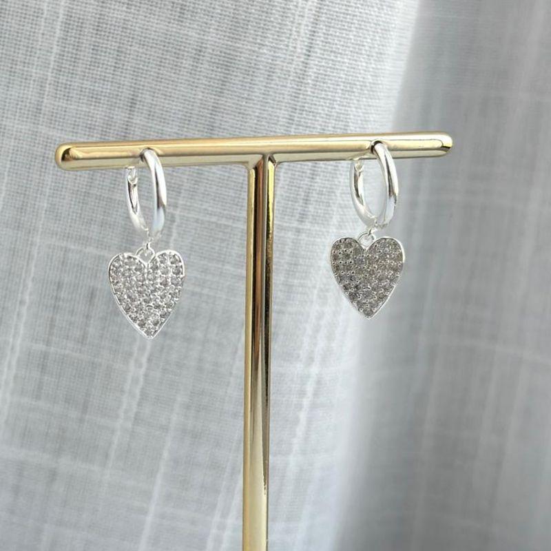 Brinco Argola Coração