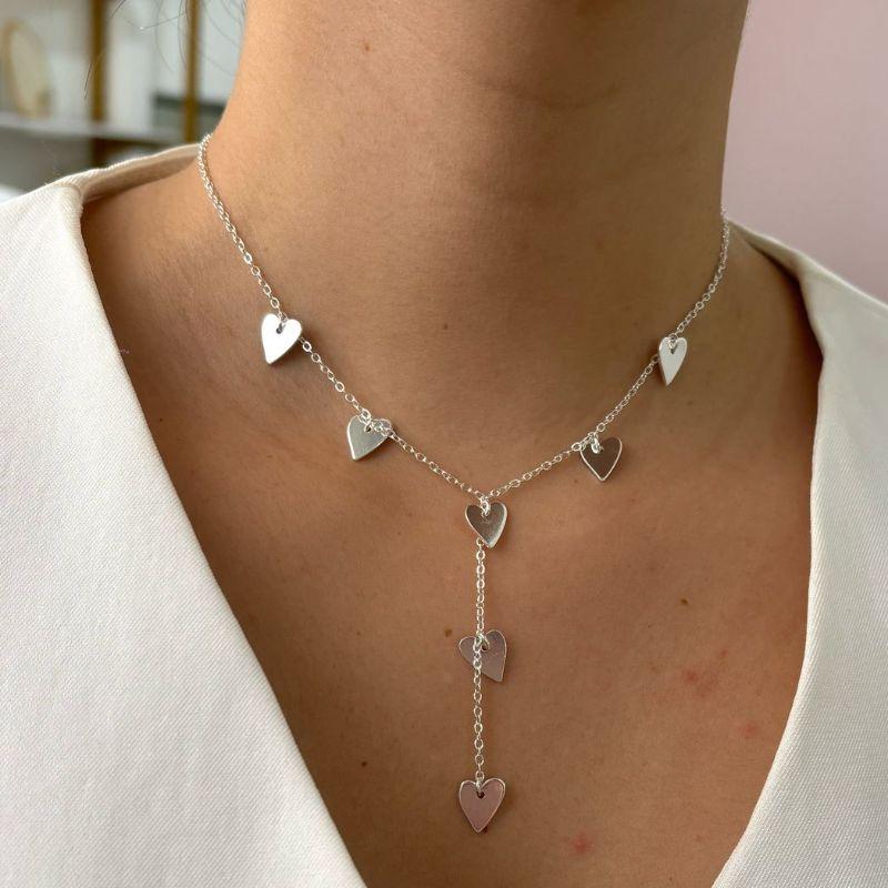 Colar Gravatinha Coração