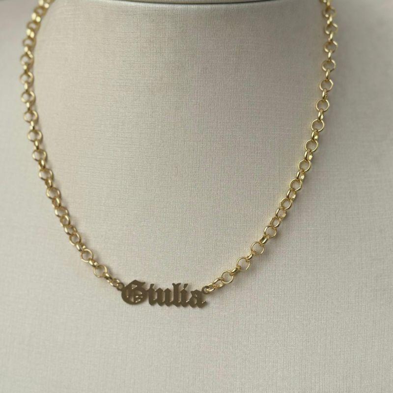 Colar Elo Pôrtugues Nome