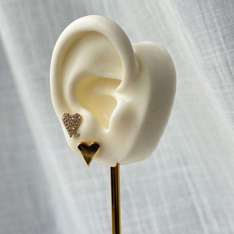 Conjunto de Brinco Coração