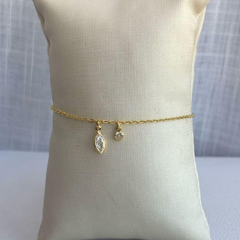 Tornozeleira Cartier com Cristais