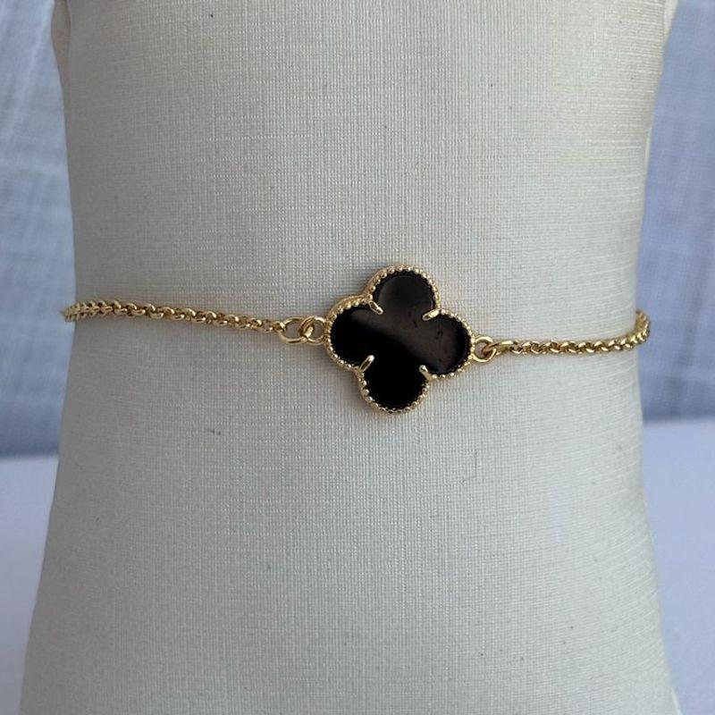 Pulseira Trevo Preto