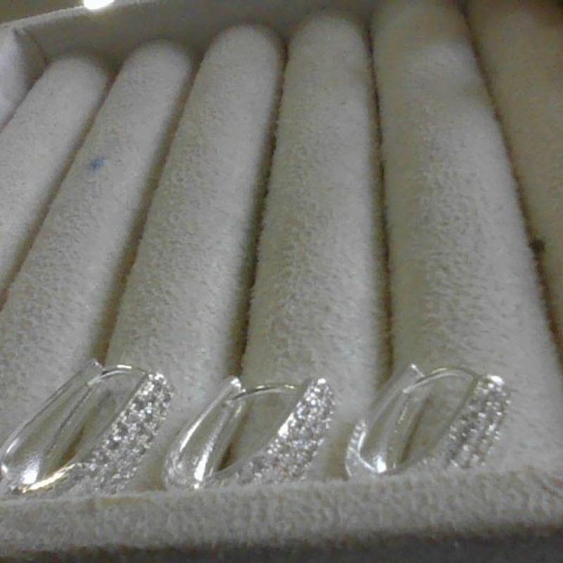 Trio de Argola Pavê Oval