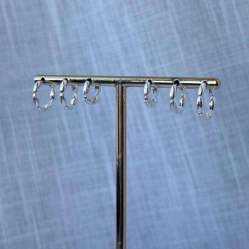 Trio de Brinco Argolinha