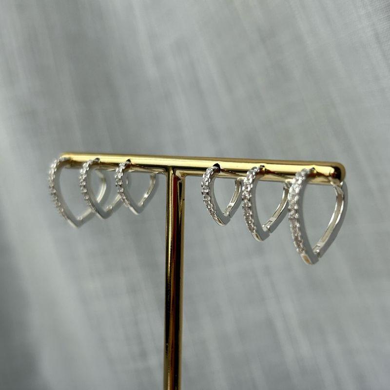 Trio de Brinco Coração