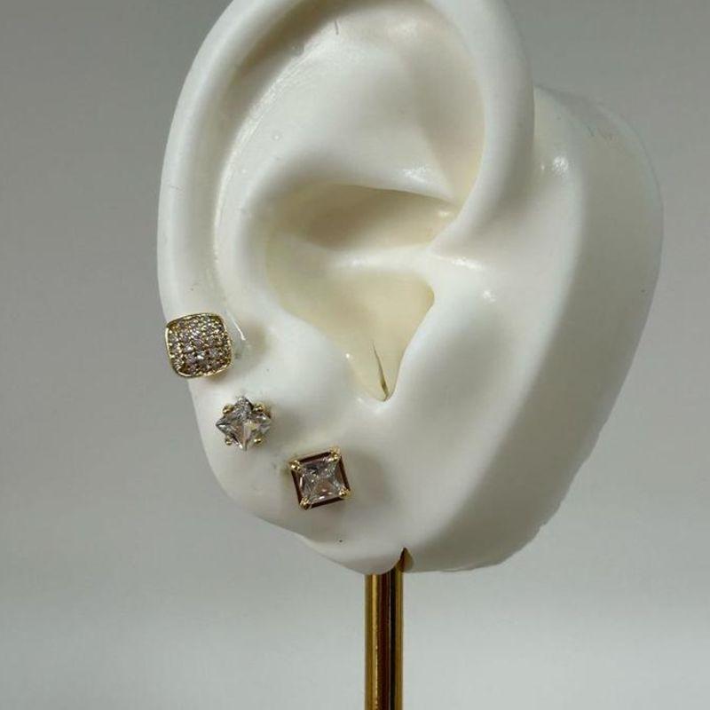 Trio de Brinco Ponto de Luz