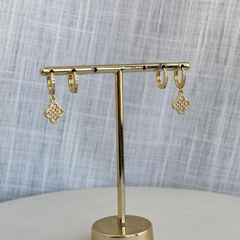 Conjunto de Brinco Trevo