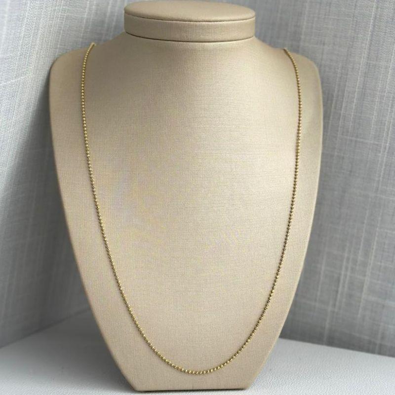 Colar Longo Micro Bola 1,5mm