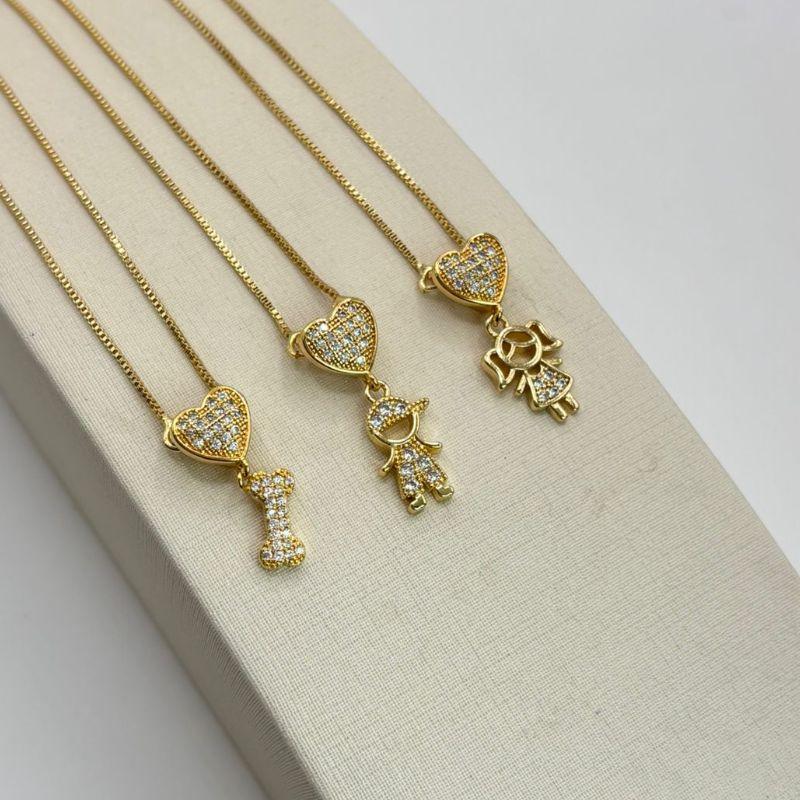 Colar Filho Menina/ Menino/Cachorro